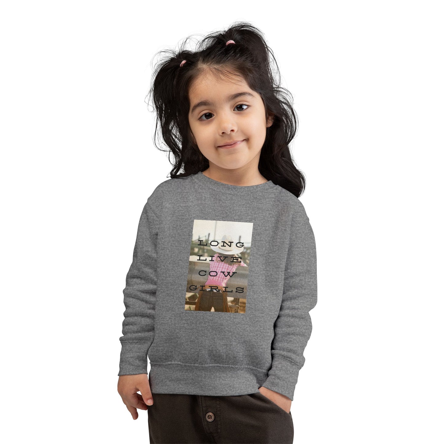 Girls COWGIRLS Crew Sweatshirt - The Rodeo Edit