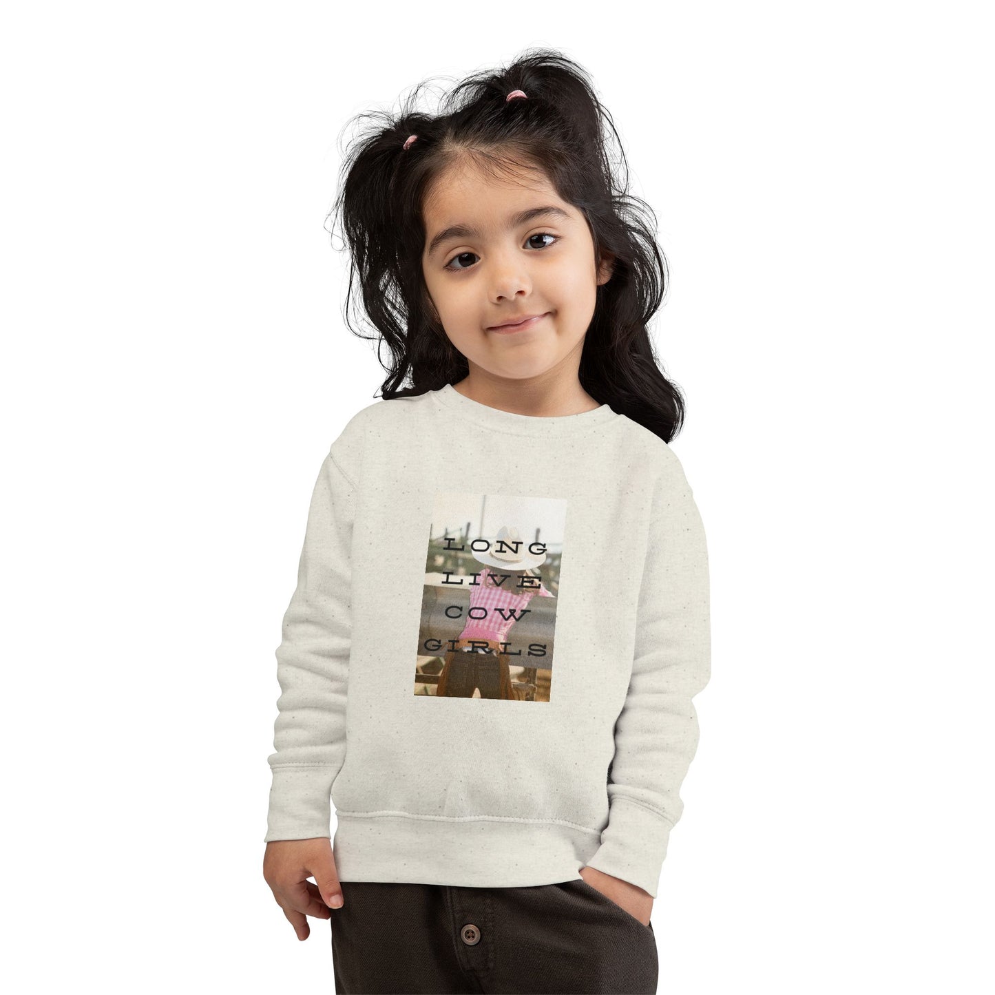 Girls COWGIRLS Crew Sweatshirt - The Rodeo Edit