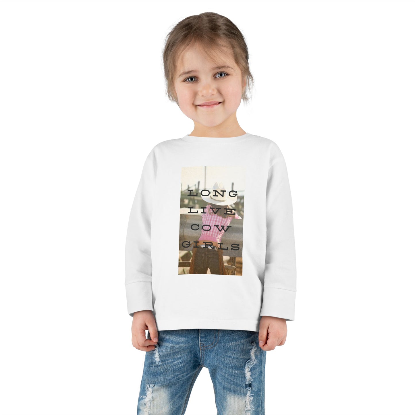 Girls COWGIRLS Long Sleeve Tee - The Rodeo Edit