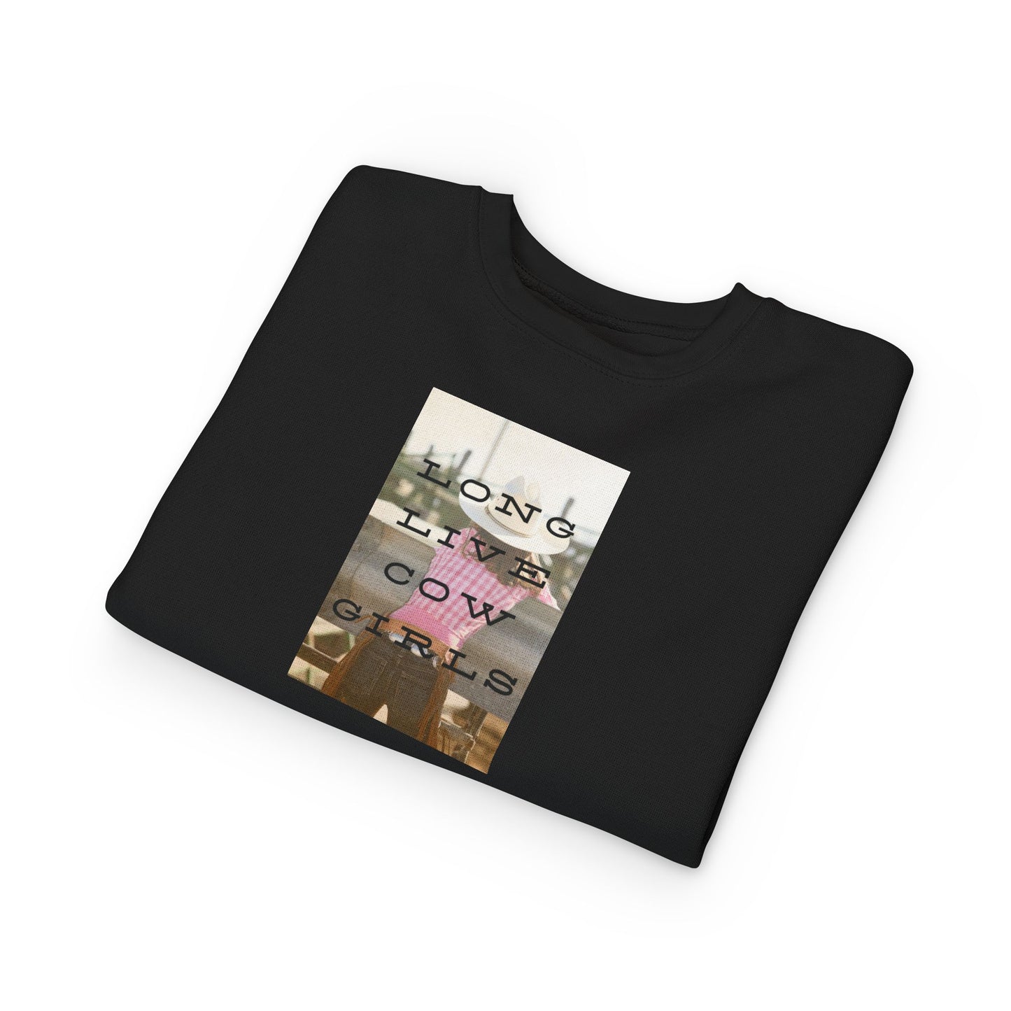 Girls COWGIRLS Crew Sweatshirt - The Rodeo Edit