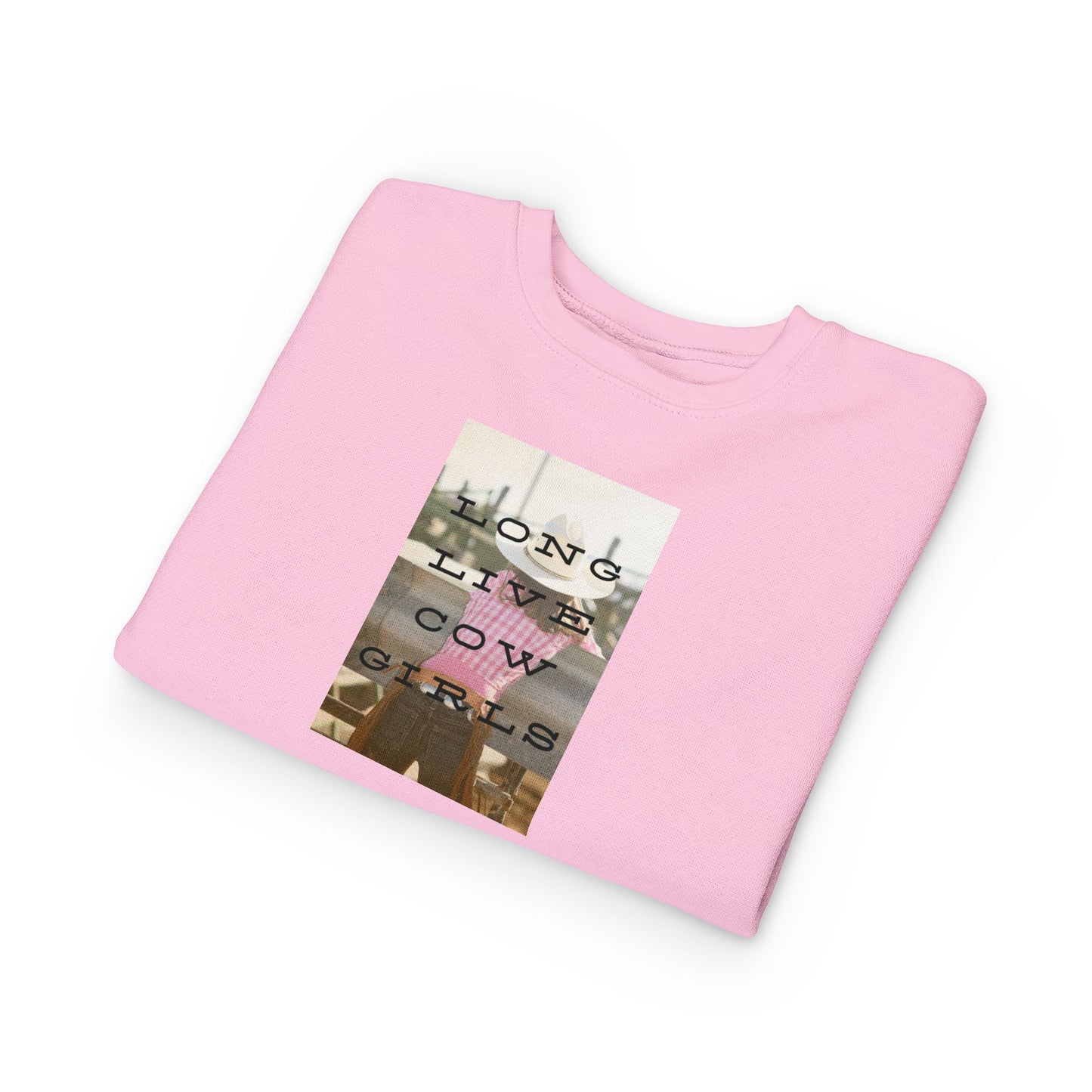 Girls COWGIRLS Crew Sweatshirt - The Rodeo Edit