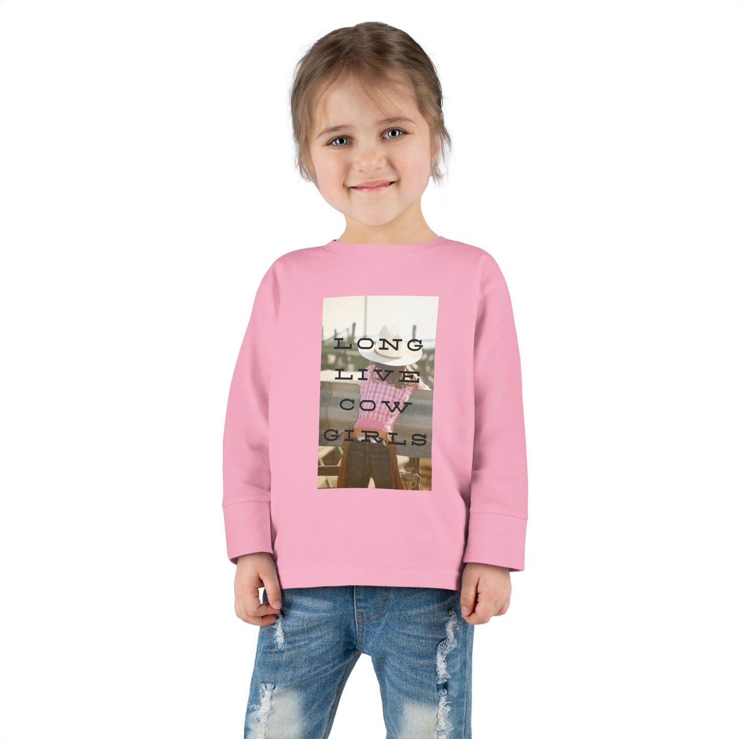 Girls COWGIRLS Long Sleeve Tee - The Rodeo Edit