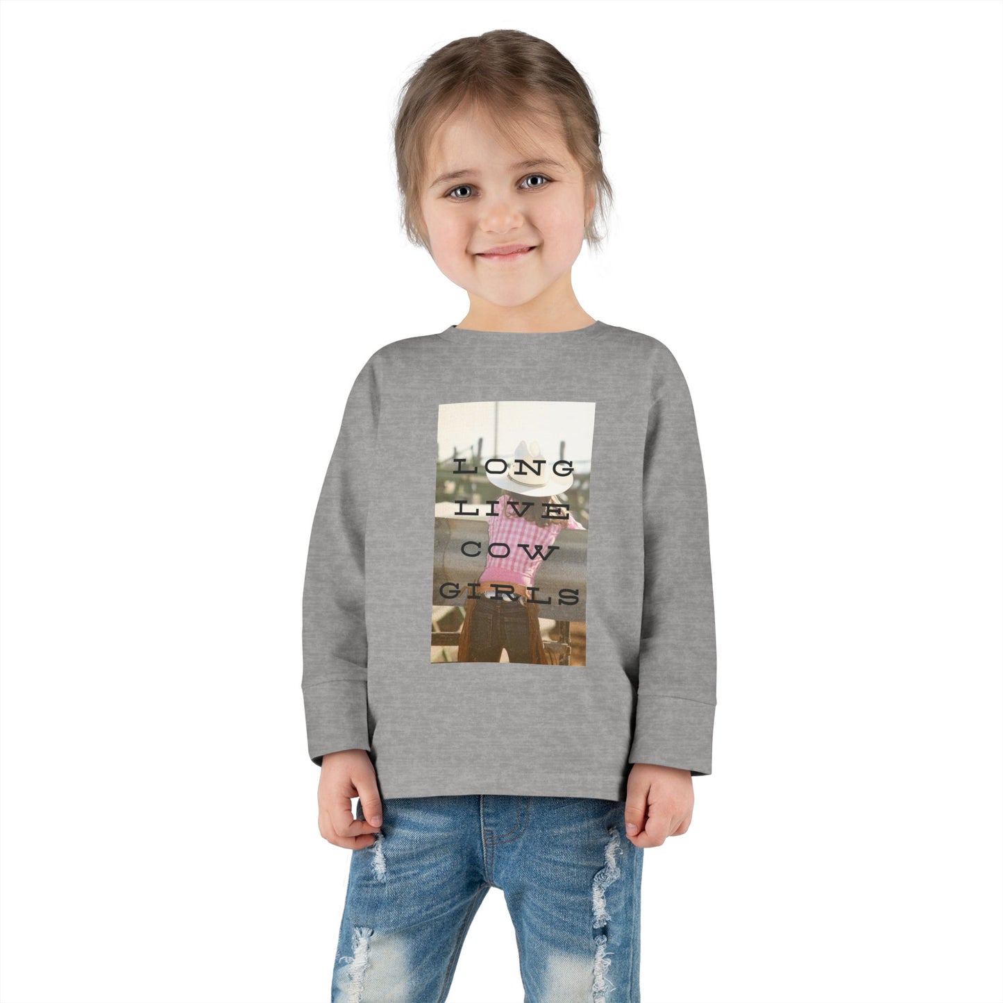 Girls COWGIRLS Long Sleeve Tee - The Rodeo Edit