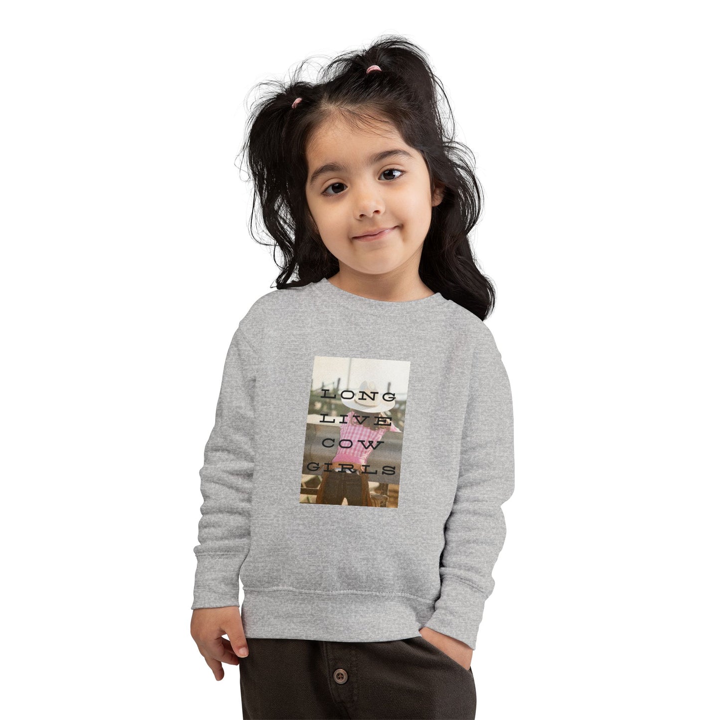 Girls COWGIRLS Crew Sweatshirt - The Rodeo Edit
