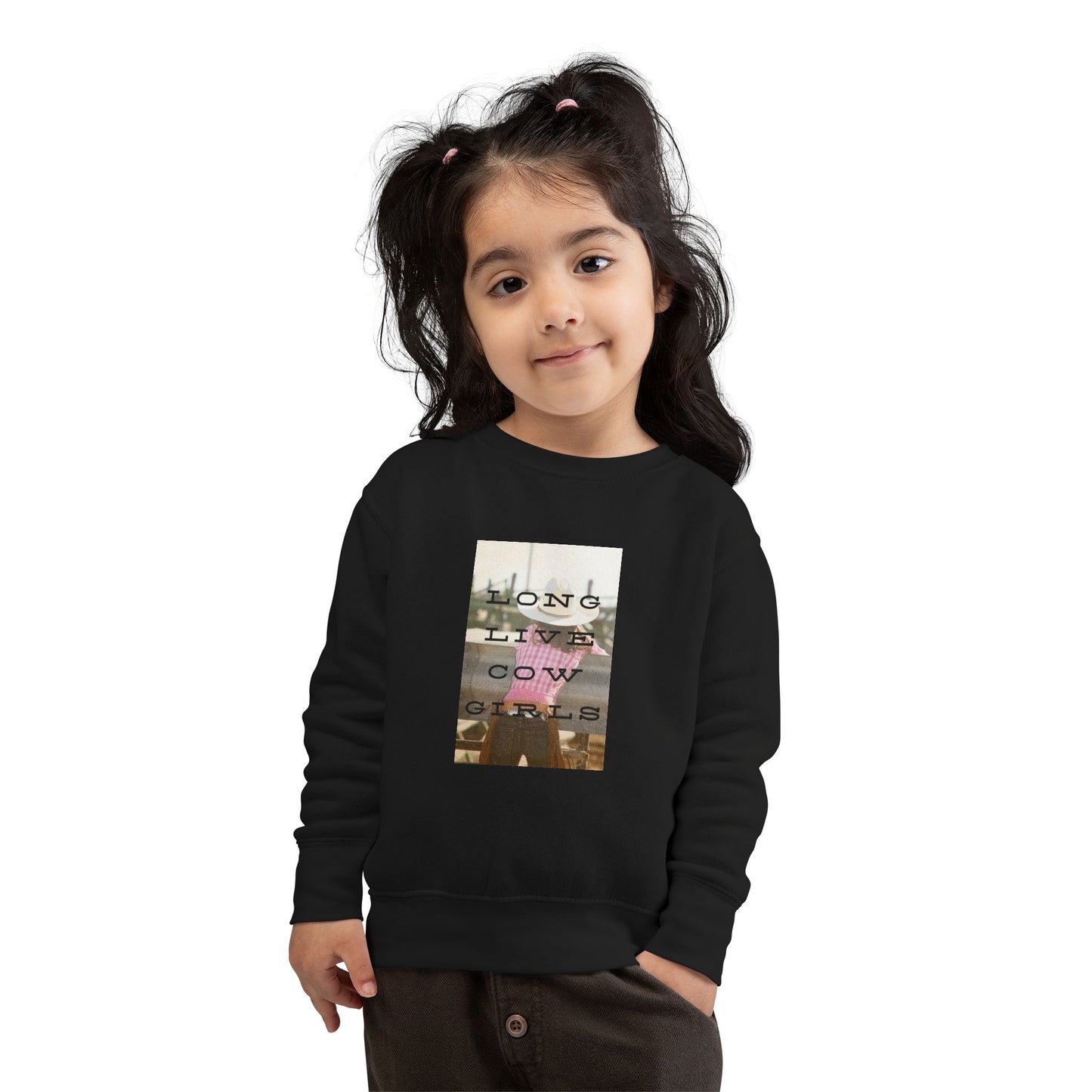 Girls COWGIRLS Crew Sweatshirt - The Rodeo Edit