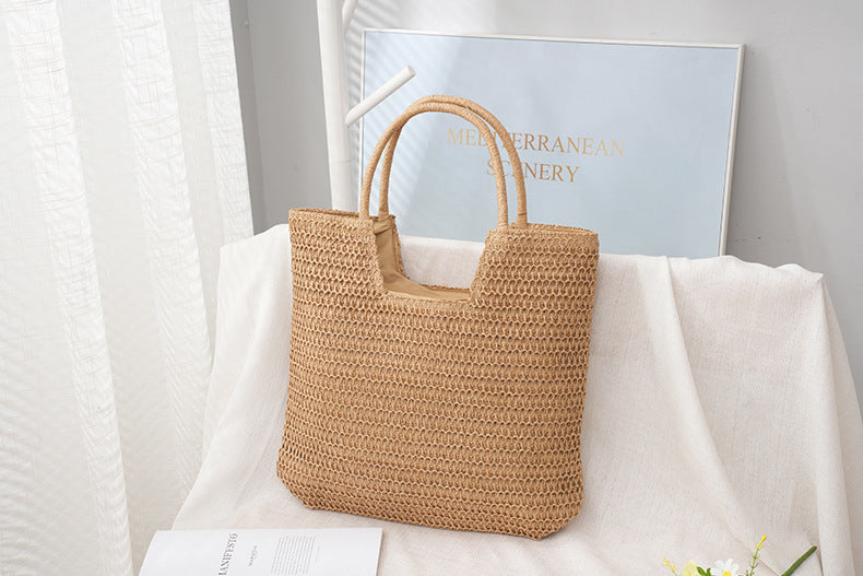 Woven Shoulder Tote