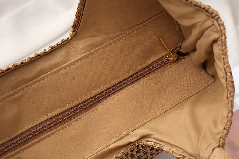 Woven Shoulder Tote