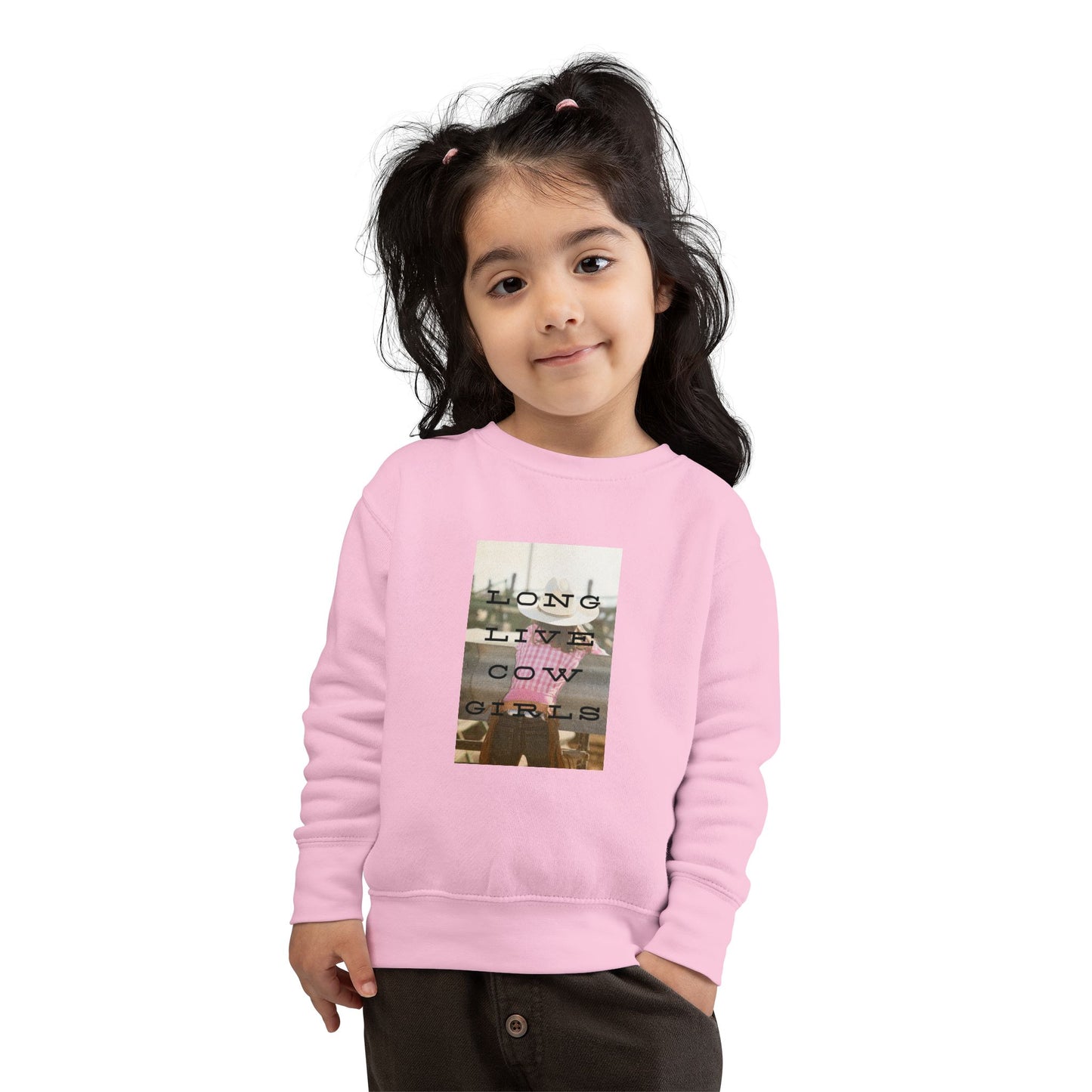 Girls COWGIRLS Crew Sweatshirt - The Rodeo Edit