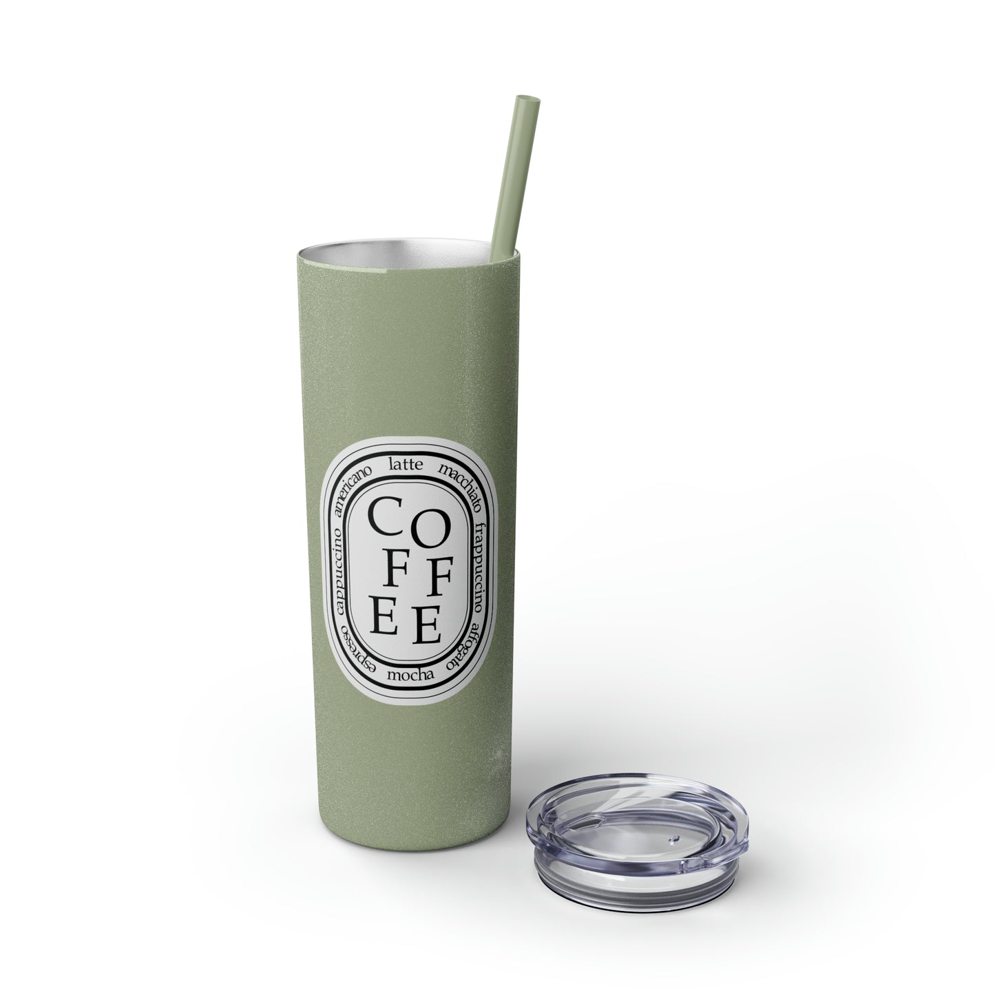 COFFEE Skinny 20oz Tumbler with Straw