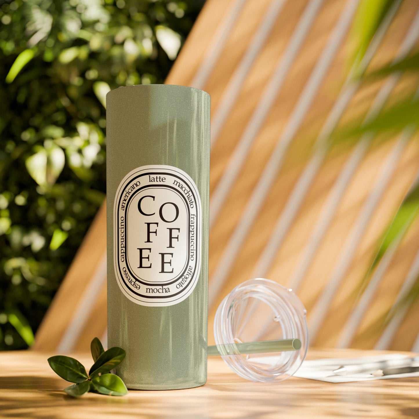 COFFEE Skinny 20oz Tumbler with Straw