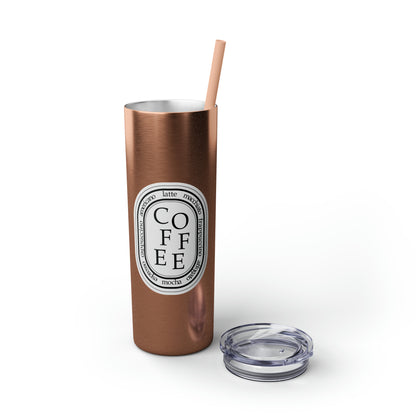 COFFEE Skinny 20oz Tumbler with Straw