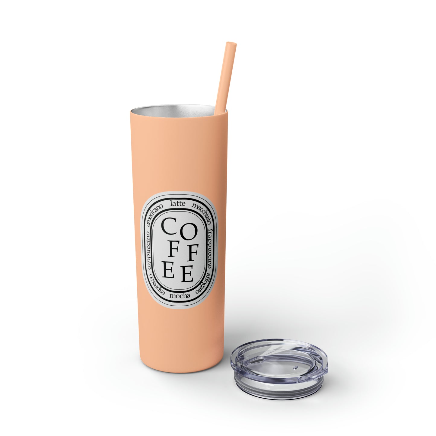 COFFEE Skinny 20oz Tumbler with Straw