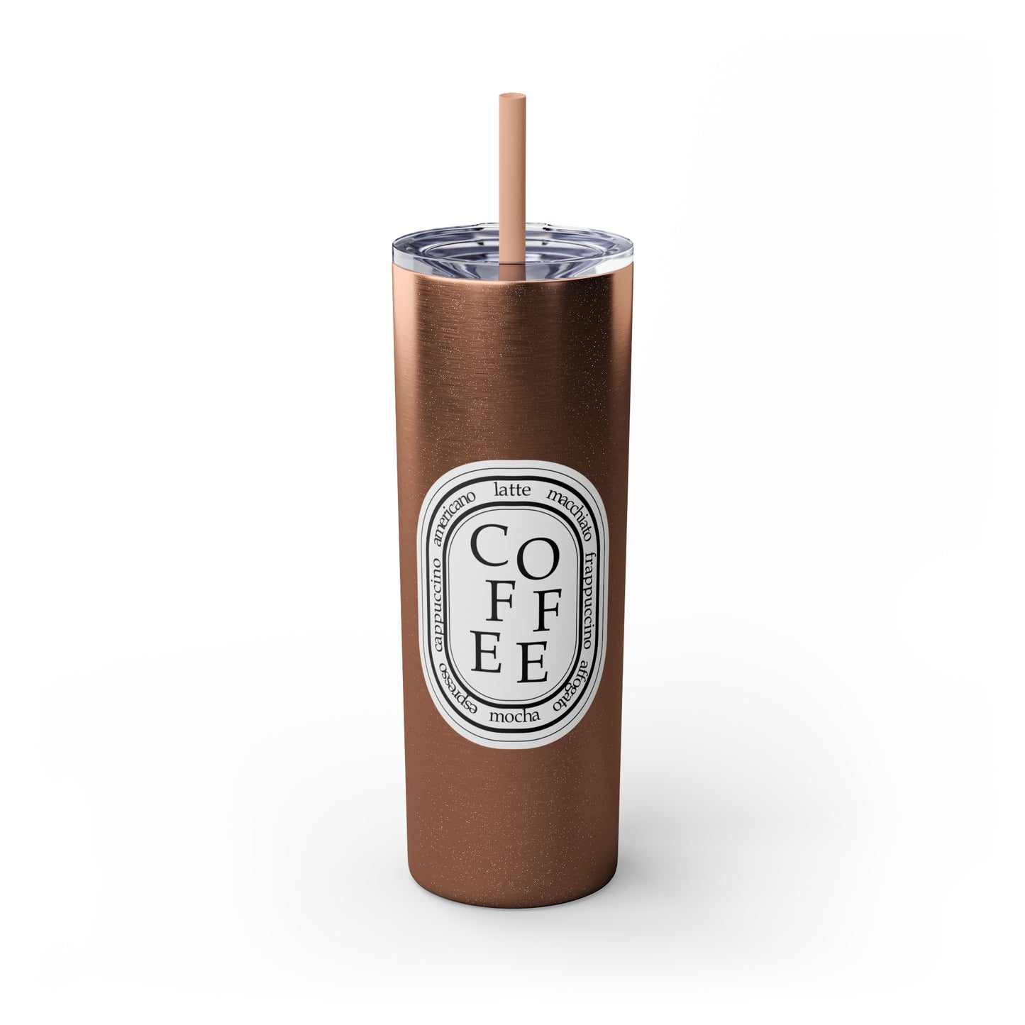 COFFEE Skinny 20oz Tumbler with Straw