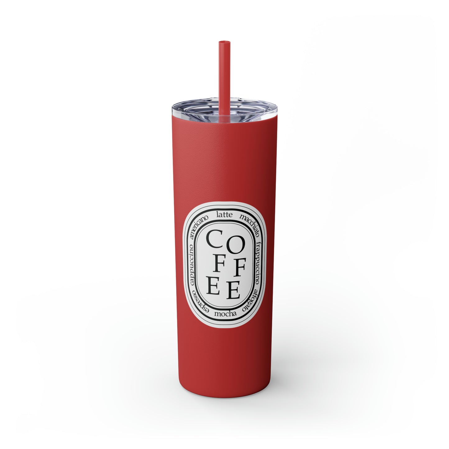 COFFEE Skinny 20oz Tumbler with Straw