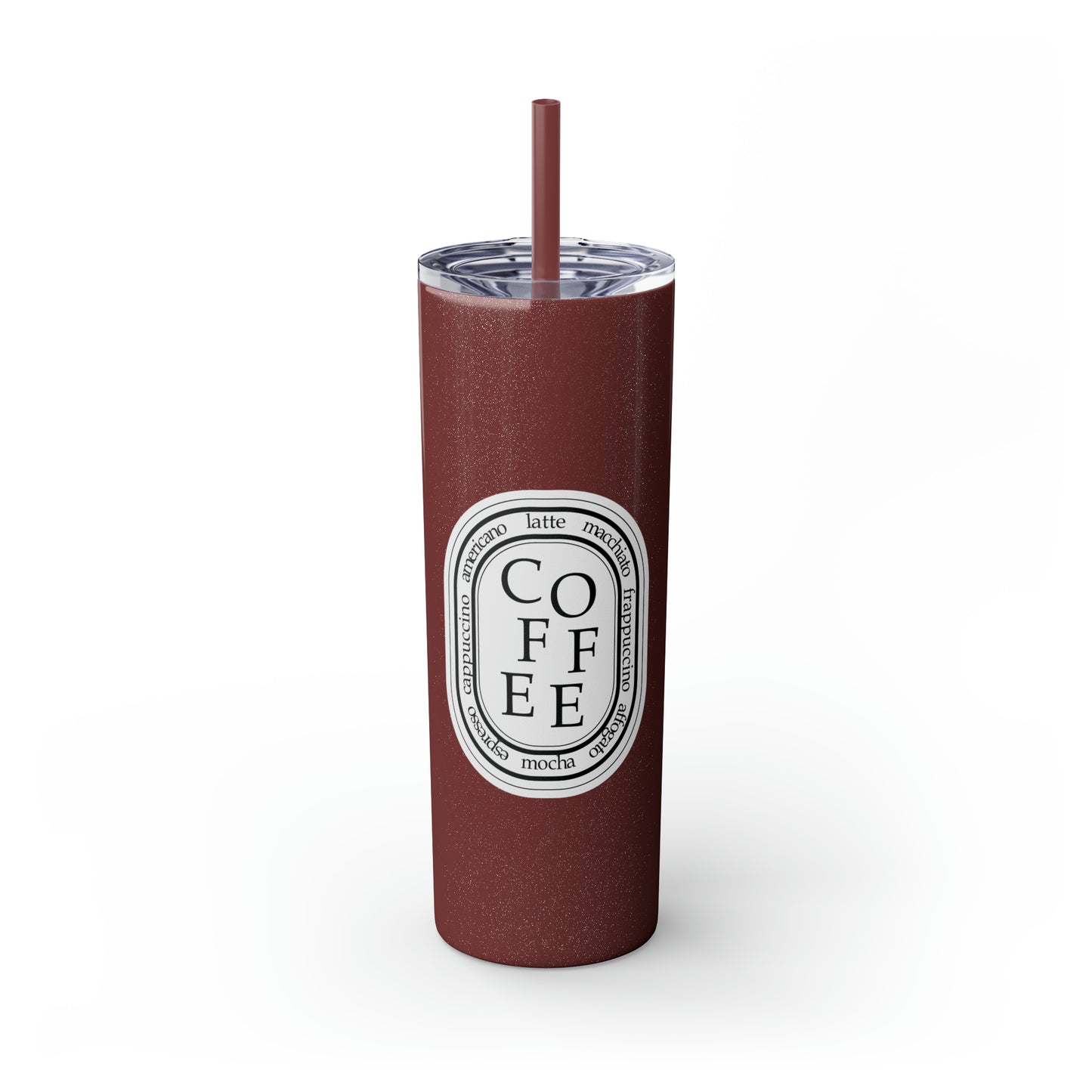 COFFEE Skinny 20oz Tumbler with Straw