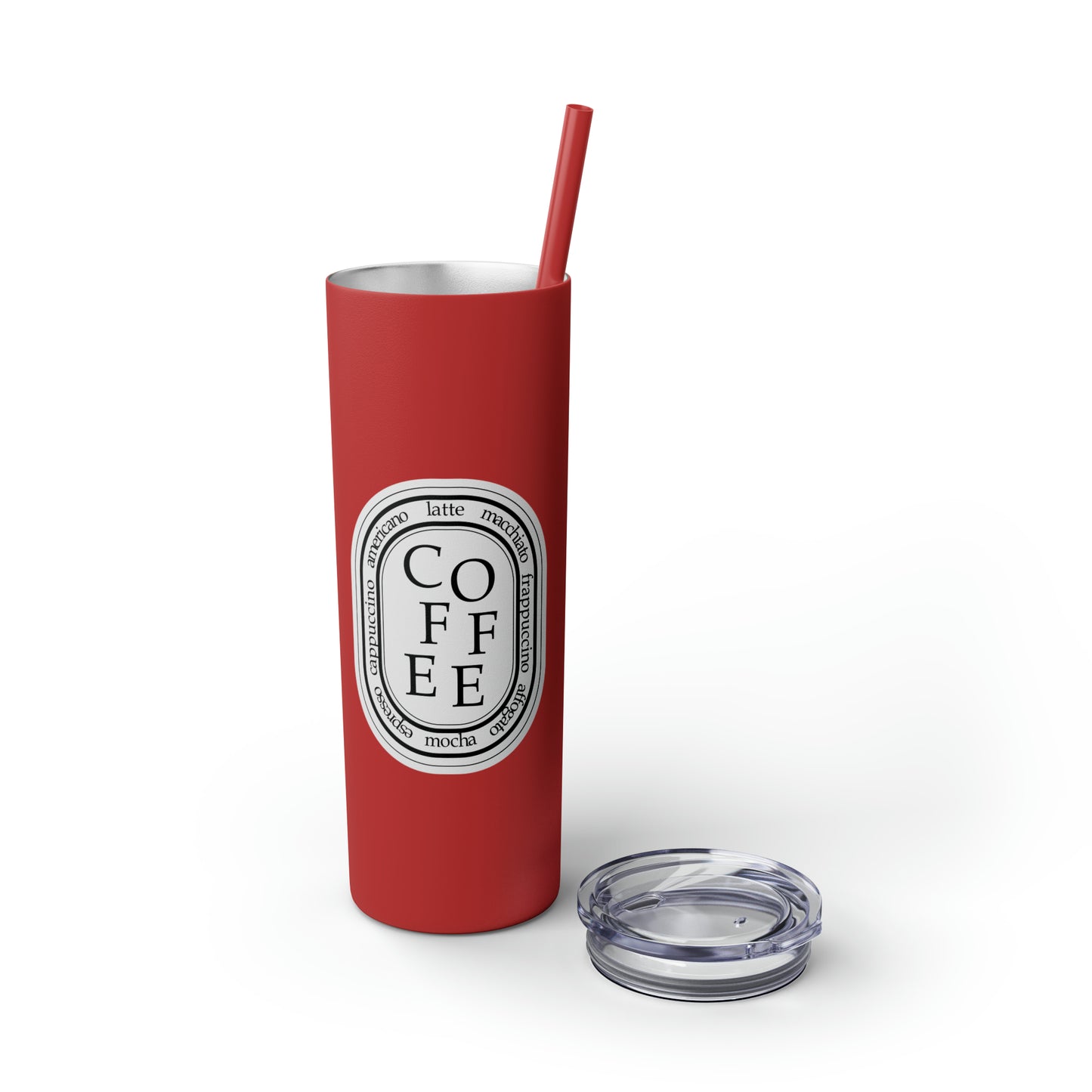 COFFEE Skinny 20oz Tumbler with Straw