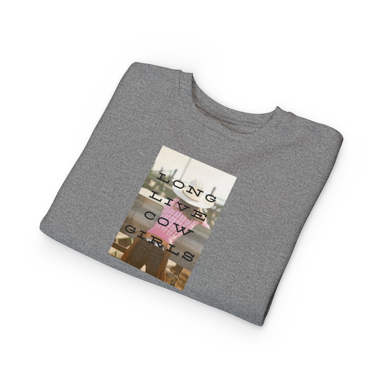 Girls COWGIRLS Crew Sweatshirt - The Rodeo Edit