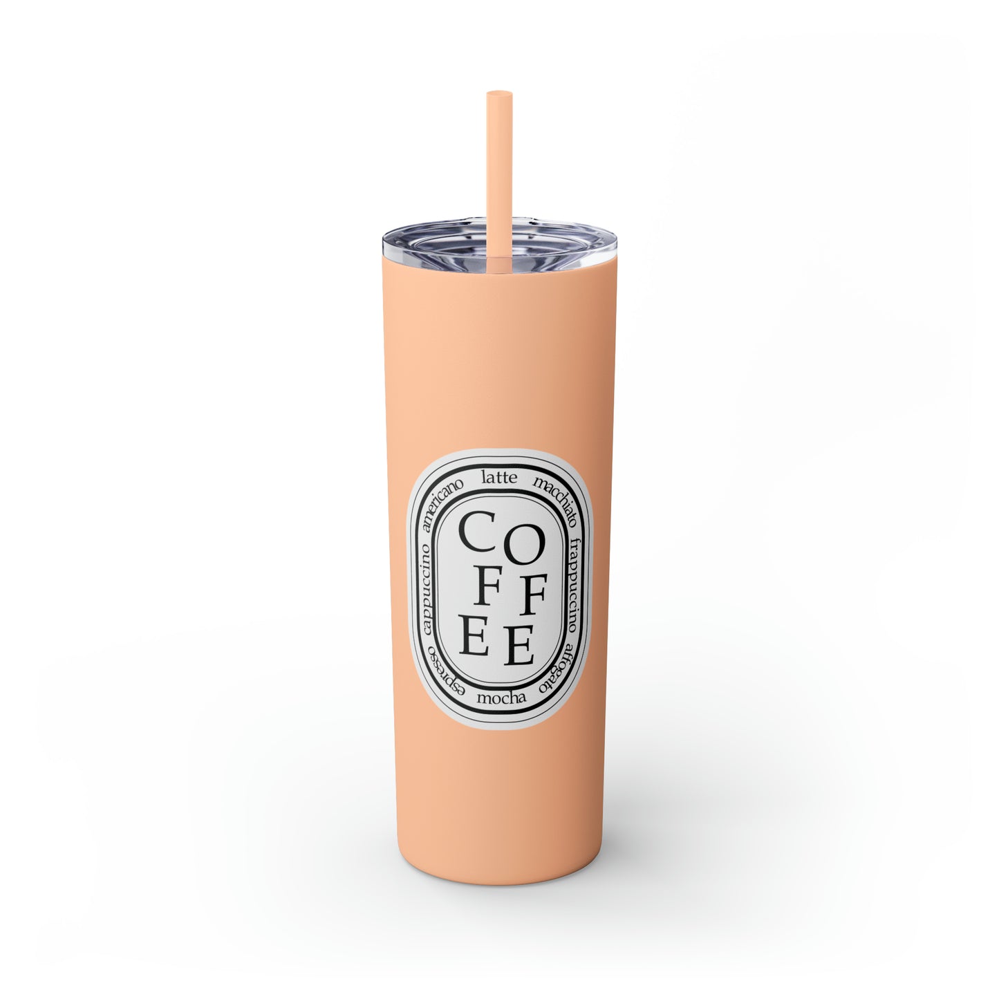 COFFEE Skinny 20oz Tumbler with Straw