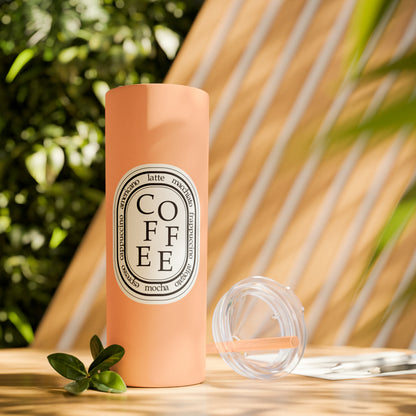 COFFEE Skinny 20oz Tumbler with Straw