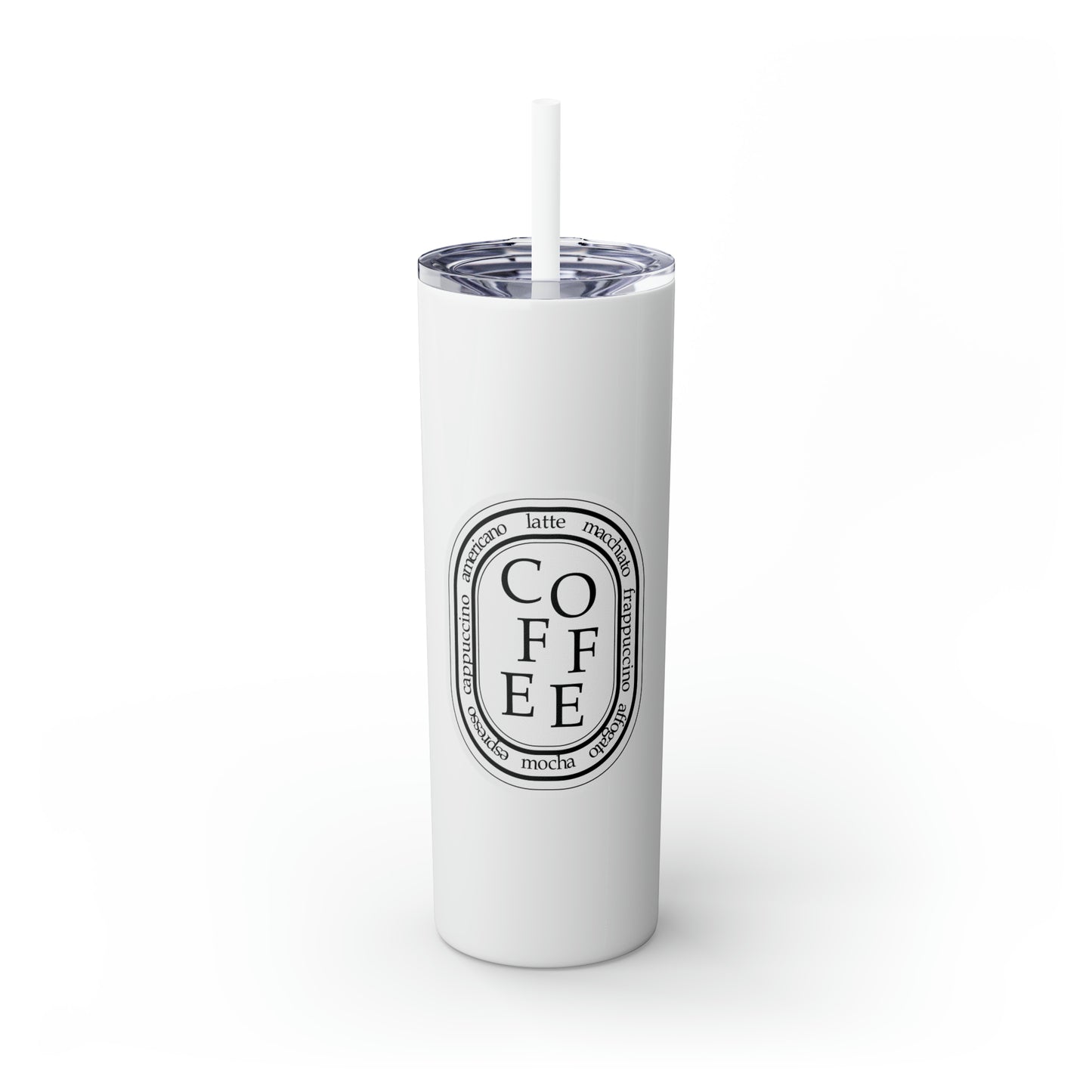 COFFEE Skinny 20oz Tumbler with Straw