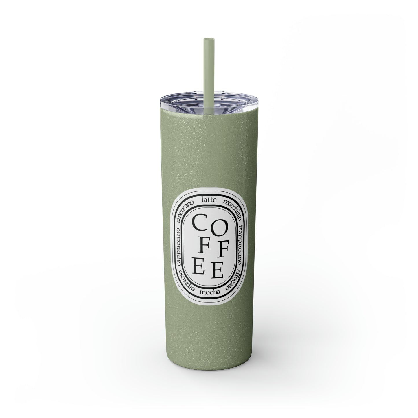 COFFEE Skinny 20oz Tumbler with Straw