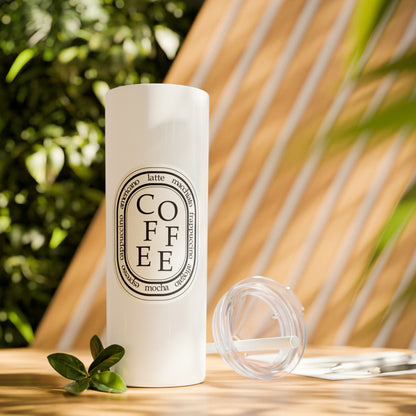 COFFEE Skinny 20oz Tumbler with Straw