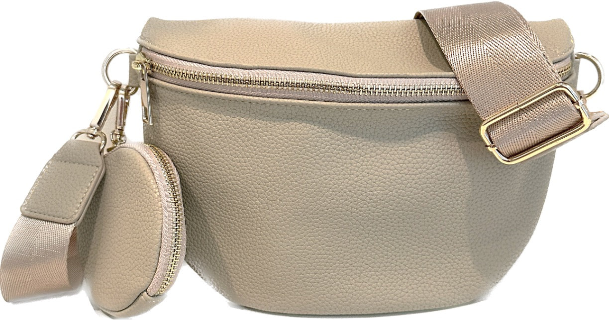 Faux Leather Crossbody Bum Bag