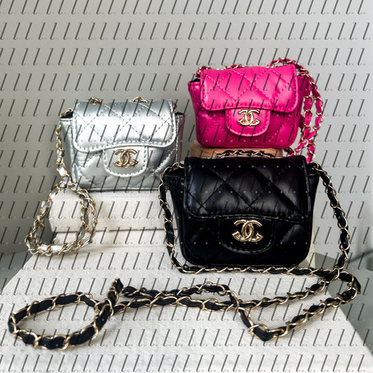 Micro Quilted Little Girls Purse | The Chicago by little luxe