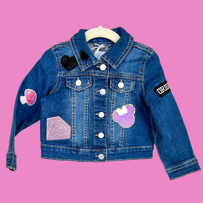 Toddler Patchwork Denim Jacket | 18-24 months