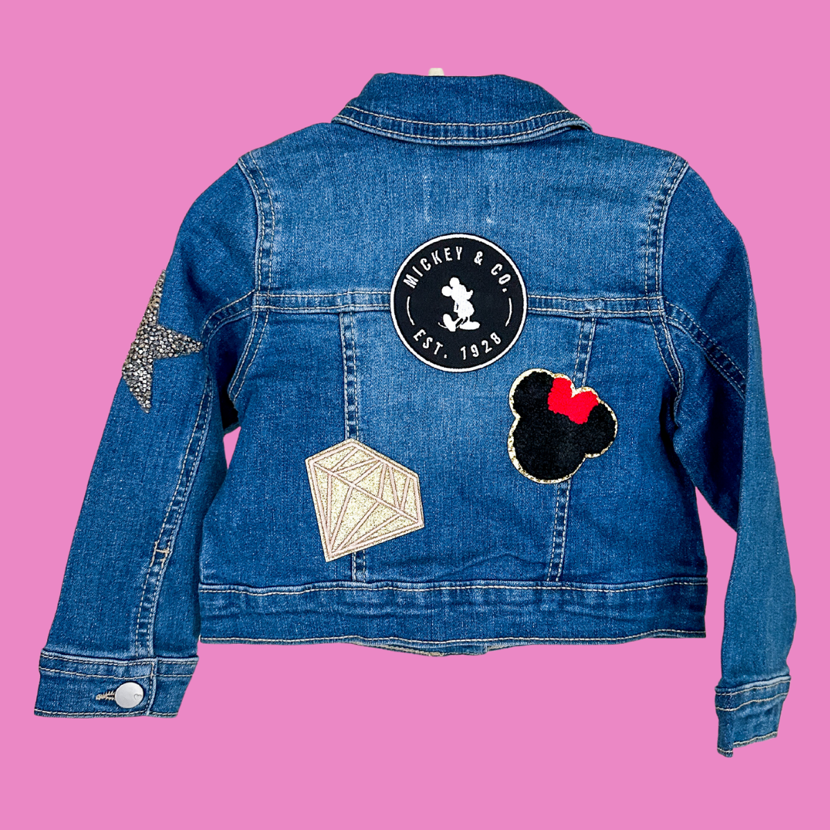 Toddler Patchwork Denim Jacket | 18-24 months