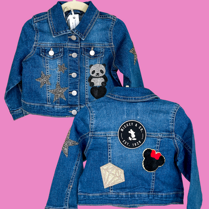 Toddler Patchwork Denim Jacket | 18-24 months