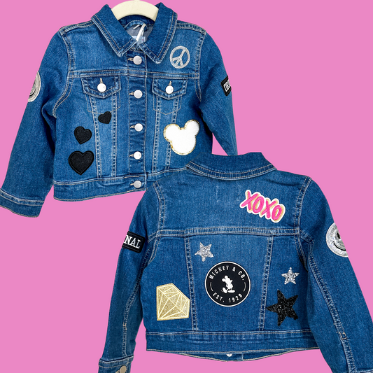 Toddler Patchwork Denim Jacket | 2T