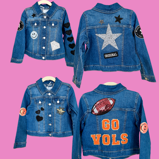 Girls Patchwork Denim Jacket | 5T