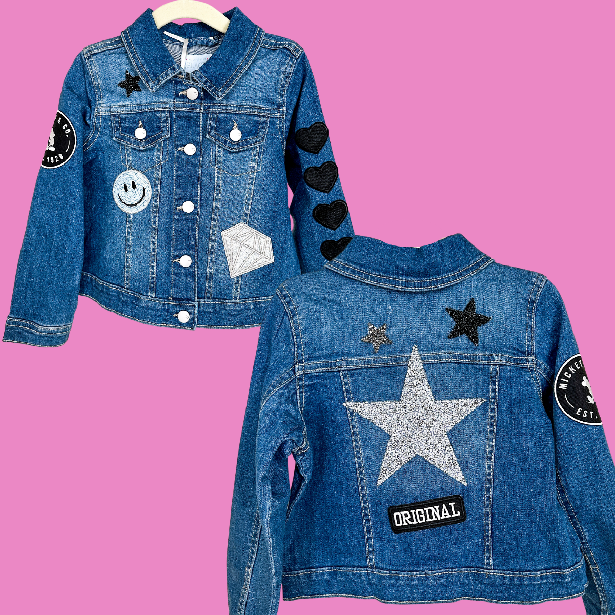 Girls Patchwork Denim Jacket | 5T