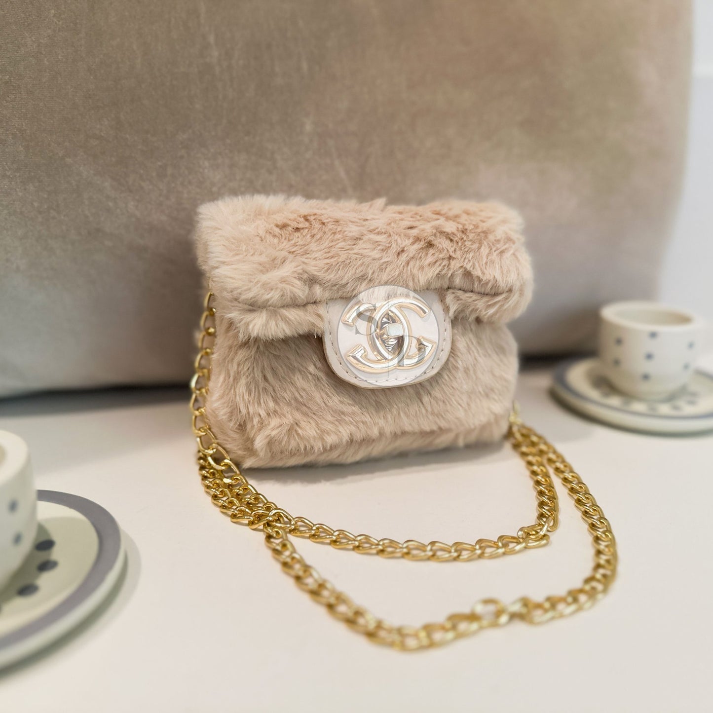 Faux Fur Miniature Fancy Kids Purse | The Ontario by little luxe