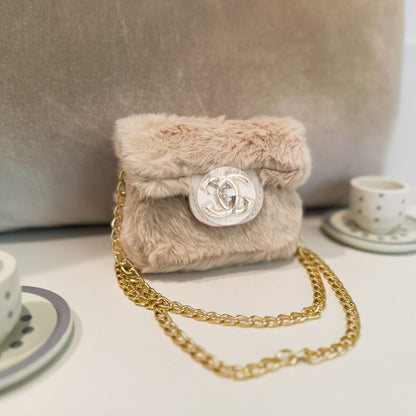 Faux Fur Miniature Fancy Kids Purse | The Ontario by little luxe